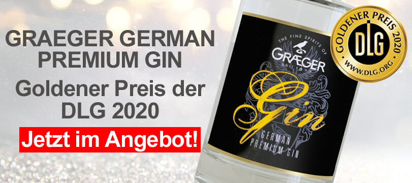 Graeger German Premium Gin gewinnt den goldenen Preis der DLG